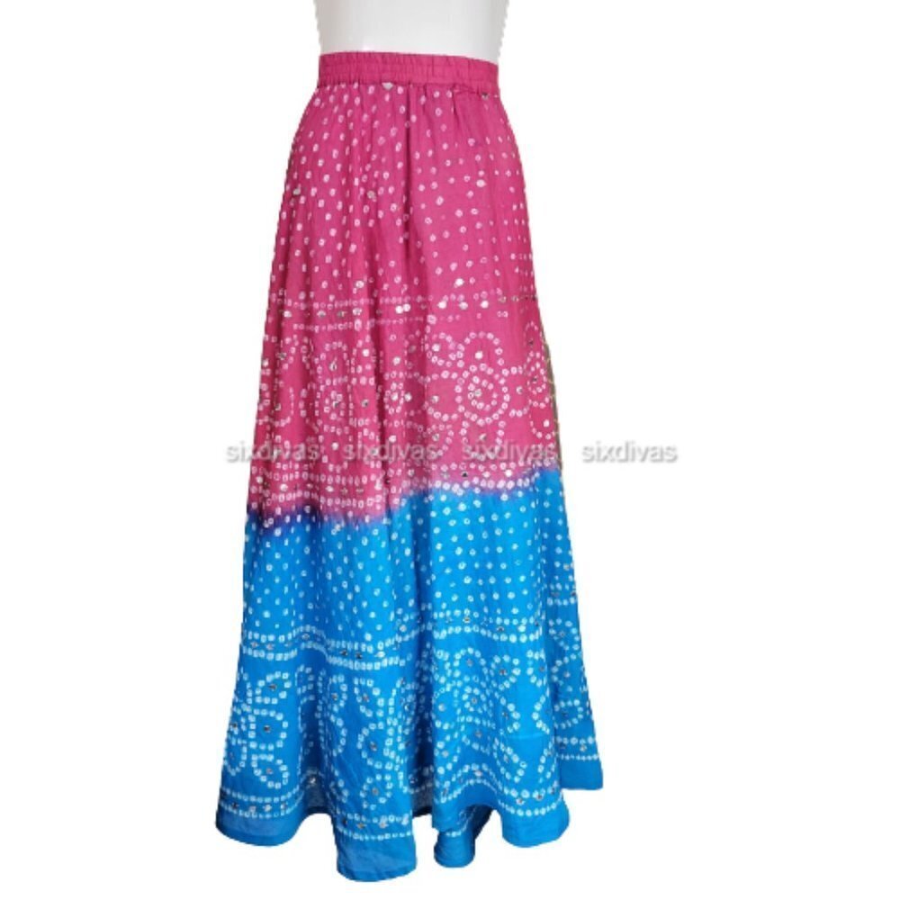 Cotton Skirt, Elastic Waist, Midi Skirt- Size M- Nwot